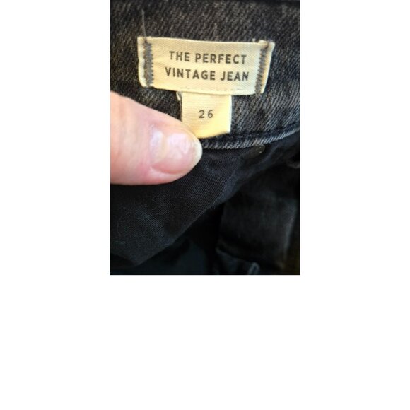 Madewell 26 Women's "The Perfect Vintage Jean" High-Rise Medium Wash Black - Picture 3 of 6